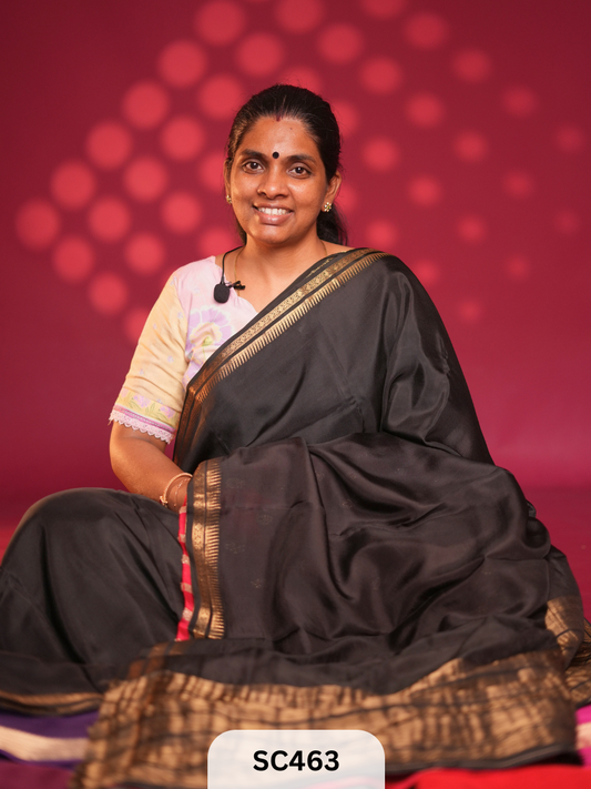 SEMI MYSORE CREPE SAREE