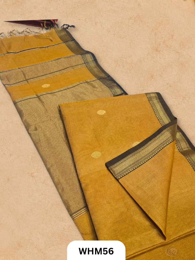 Tissue Maheshwari handloom all over ruhi full  butti saree