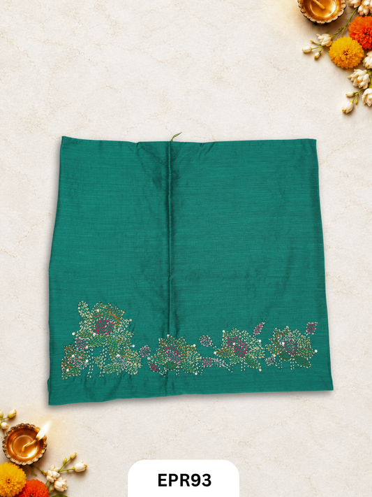 Raw silk with Kantha Blouse