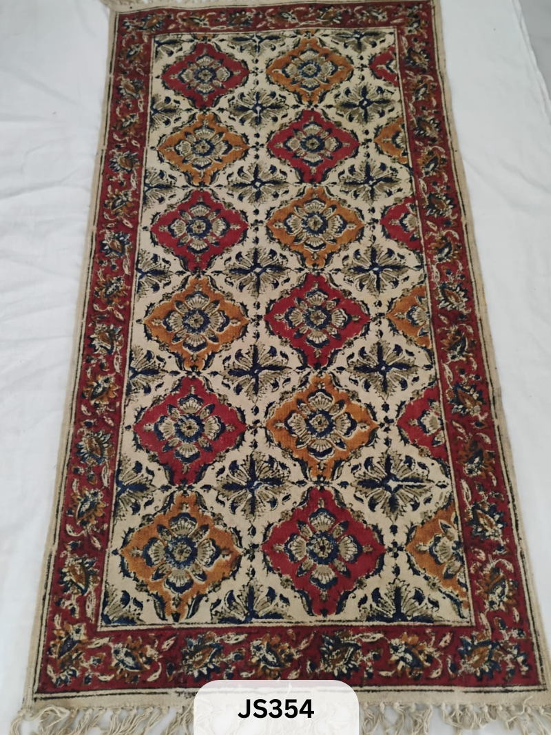 KALAMKARI PRINT FLOOR MAT (2X4 FEET)