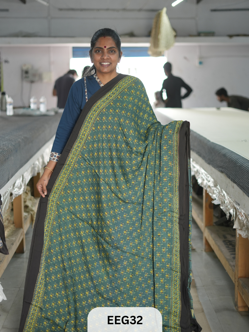 AJRAKH MODAL SAREE