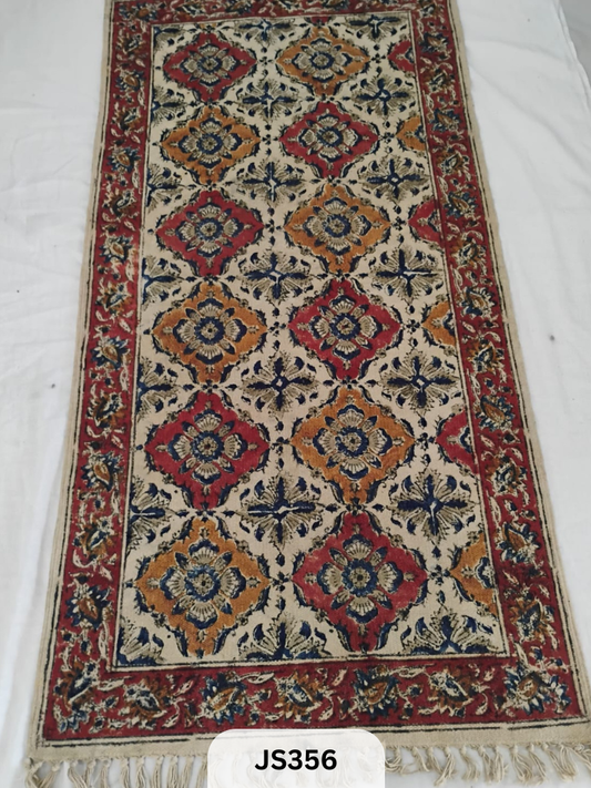 KALAMKARI PRINT FLOOR MAT (2X4 FEET)