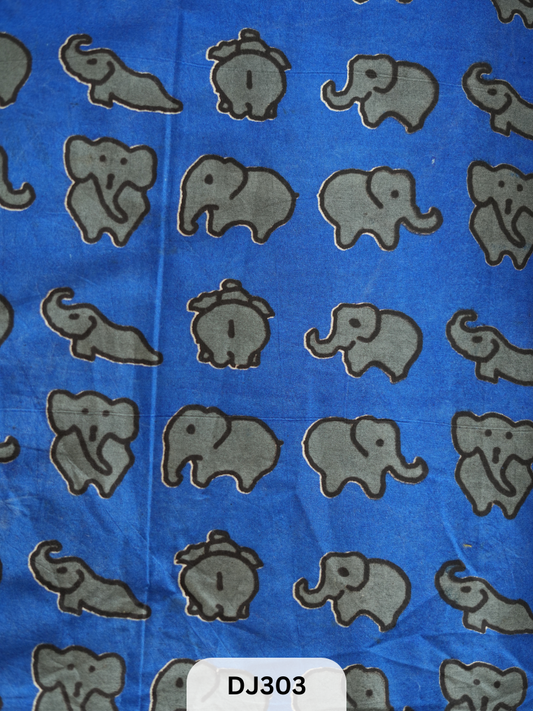 Kalamkari Hand printed - Fabric -1mtr