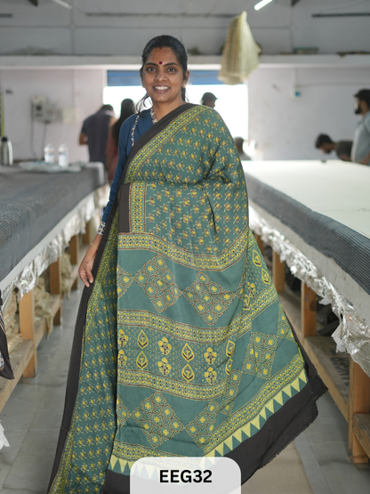AJRAKH MODAL SAREE