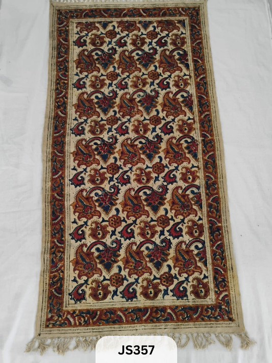 KALAMKARI PRINT FLOOR MAT (2X4 FEET)