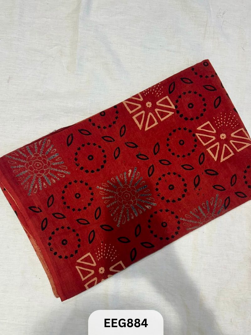 COTTON AJRAKH FABRIC-1MTR