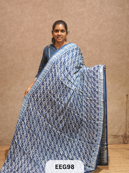 MODAL INDIGO SAREE