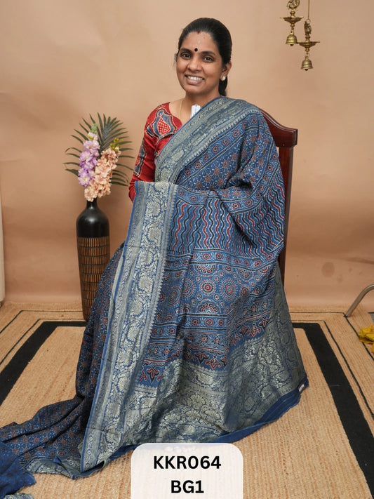 DOLA SILK - AJRAKH HANDBLOCK PRINT