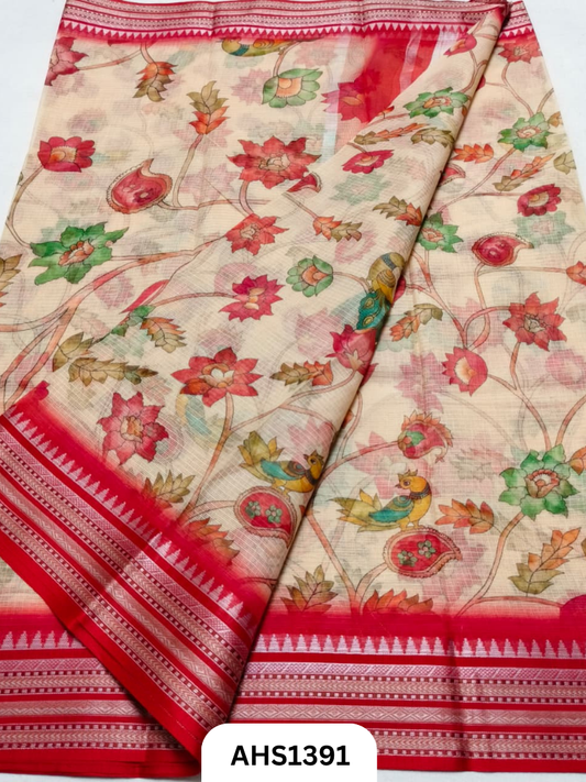 Pure Kota Cotton Digital Print Saree