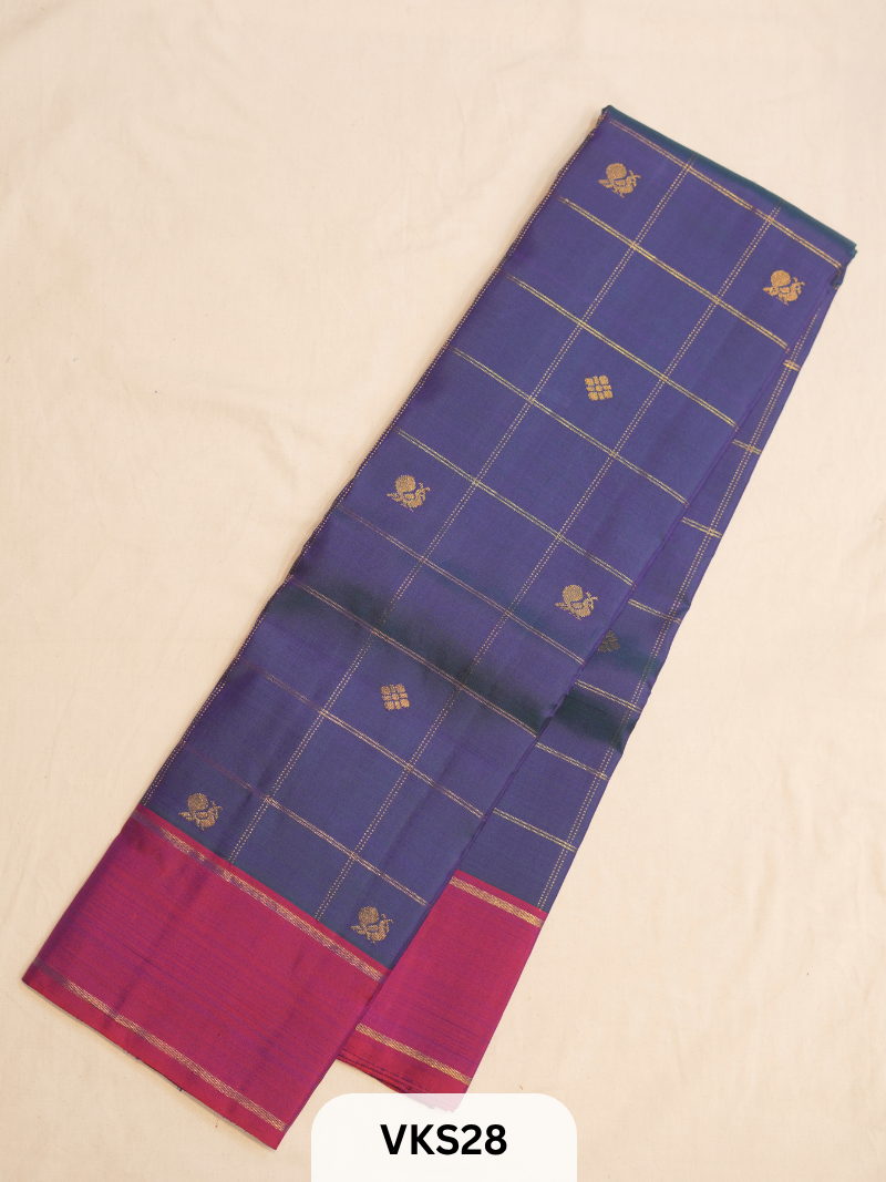 KANCHIPURAM KATTAM SAREE
