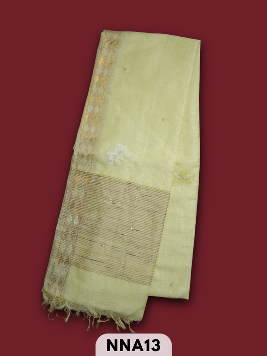 PURE TUSSAR DESIGNER PIECE SAREE