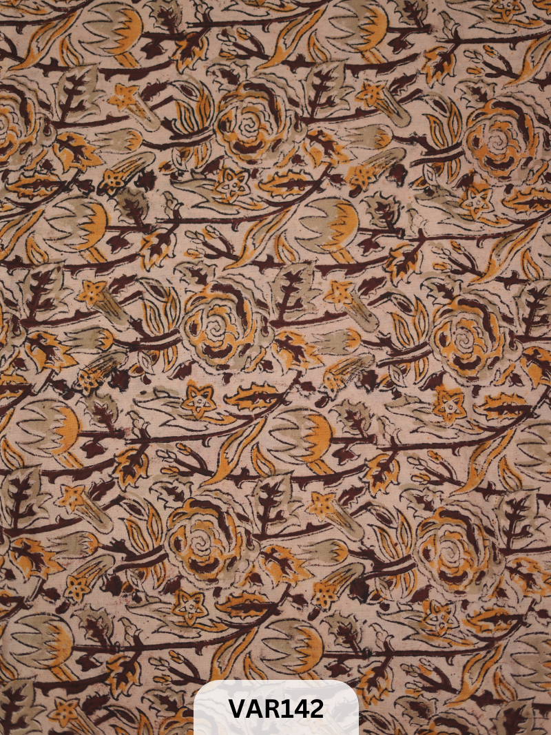 KALAMKARI HANDBLOCK PRINT- FABRIC -1mtr