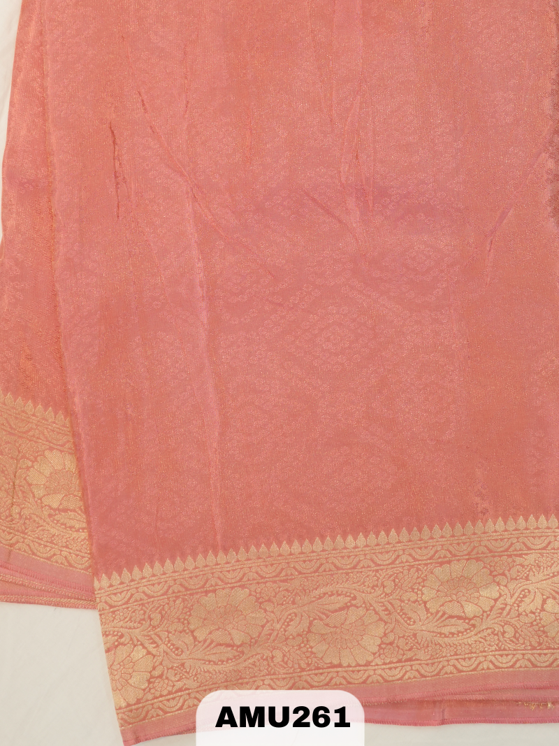 BANARAS RUSSIAN SILK SAREE WITH PRINTED