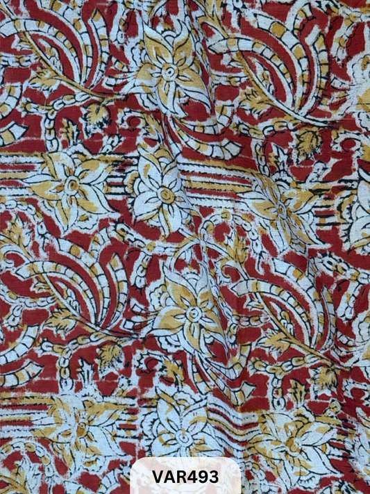 Kalamkari Hand printed - Fabric -1.5mtr
