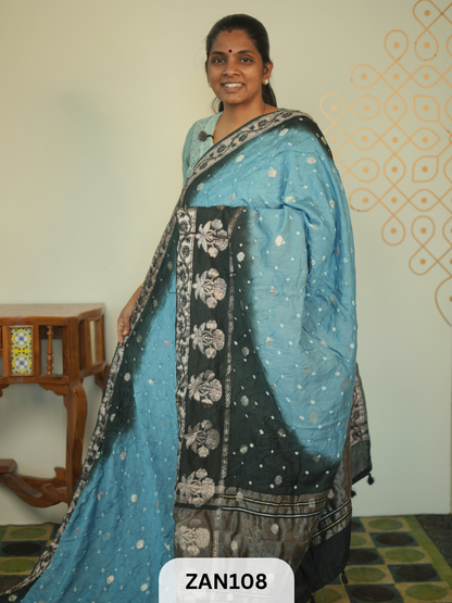 BANARASI BANDHINI WITH TIE AND DIE SAREE