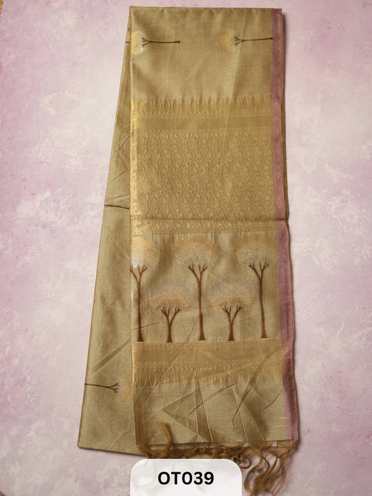 ZARI TUSSAR SAREE