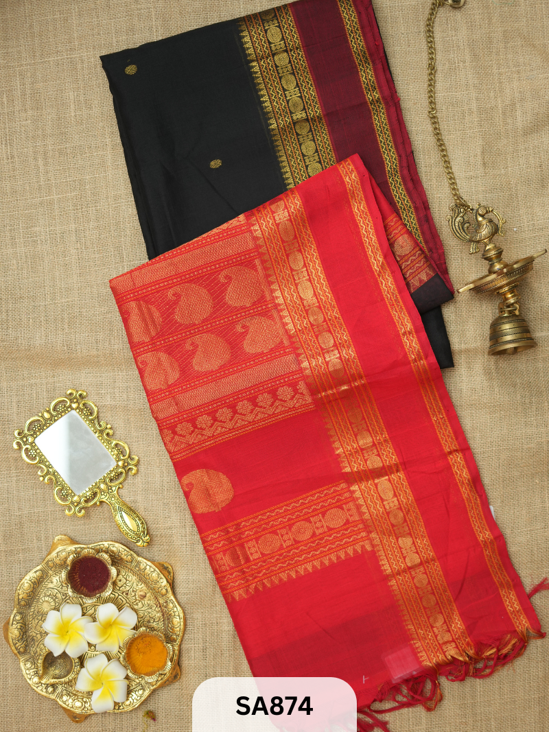 KALASHETRA-PURE HANDLOOM SILK COTTON SAREE