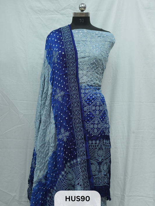LUCKNOWI CHIKANKARI -3 PCS SALWAR SUIT