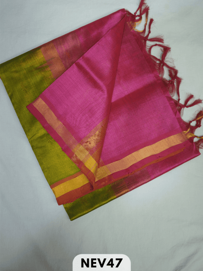 SMALL BORDER WITH BODY BUTTA SILK COTTON SAREE