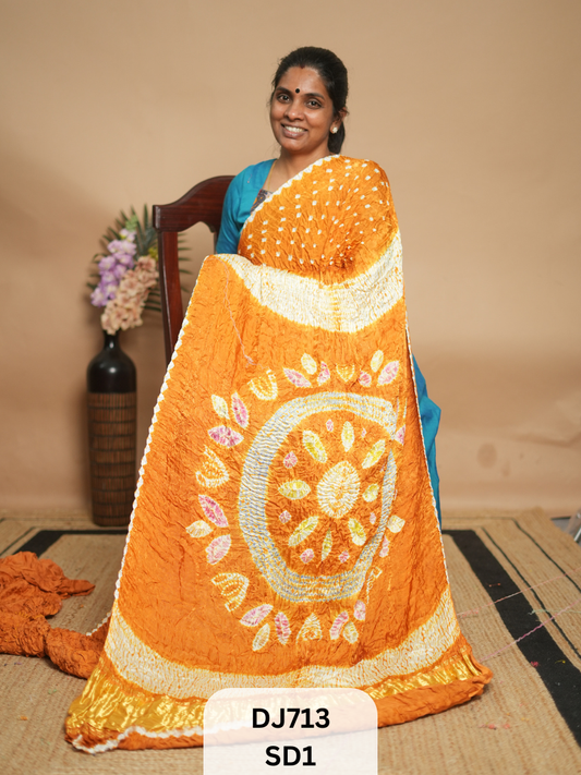 BANDHANI & AJRAKH MODAL SAREES | LAGDI PATTA | SHIBORI