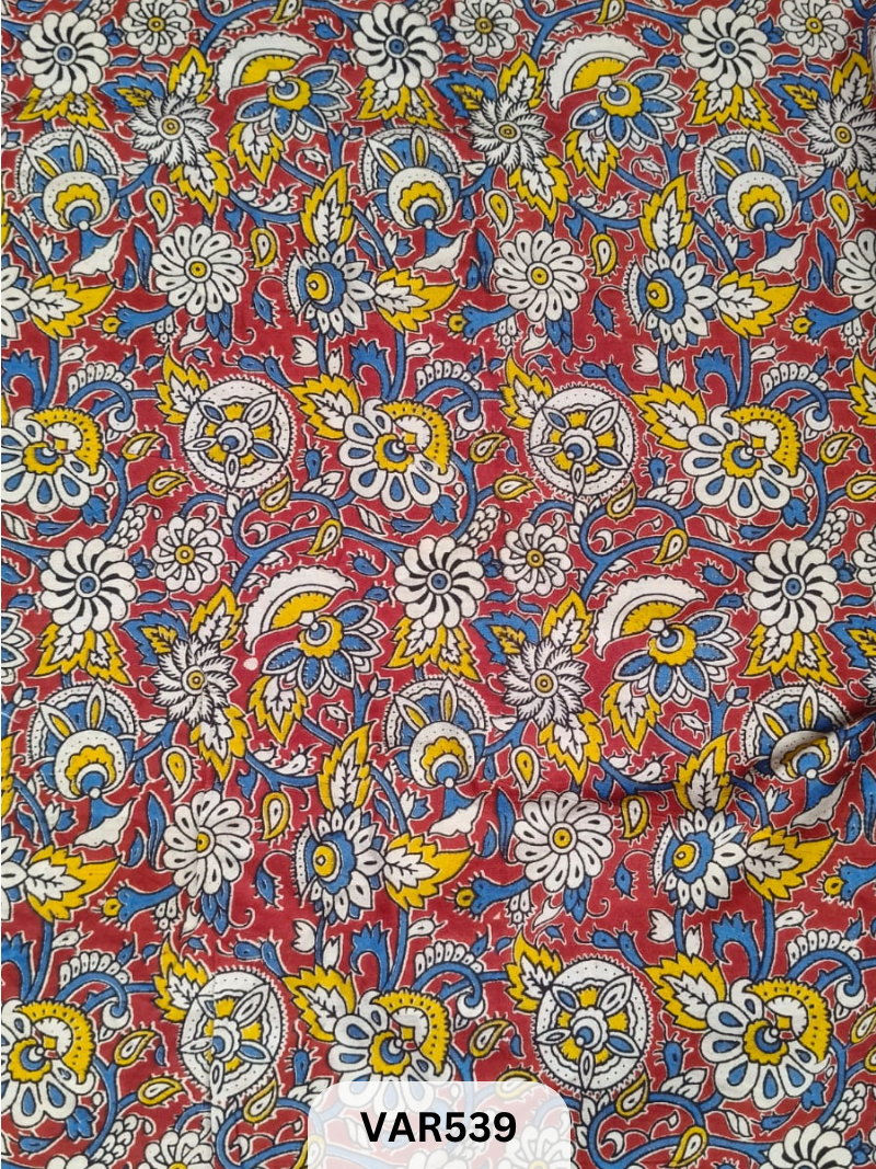 Kalamkari Hand printed - Fabric -2.5mtrs
