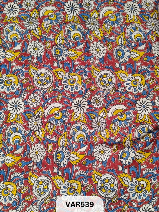 Kalamkari Hand printed - Fabric -2.5mtrs