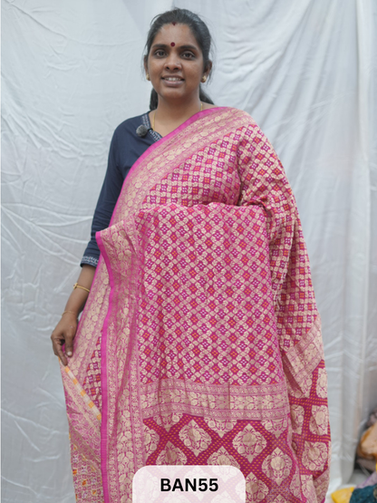 GEORGETTE WEAVING BANDHEJ SAREE