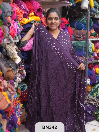 PLAIN MODAL GAJI HAND BANDHEJ - BEST BUY*