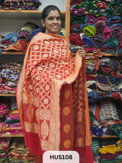 PURE KHADDI GEORGETTE DUPPATTA