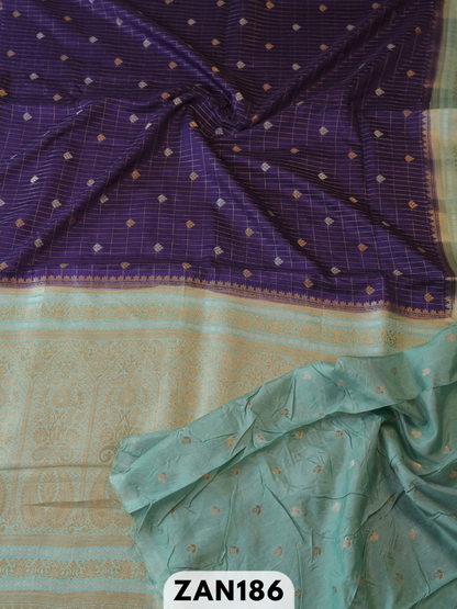 Pure Dupion kanchipuram fusion Rich pallu saree