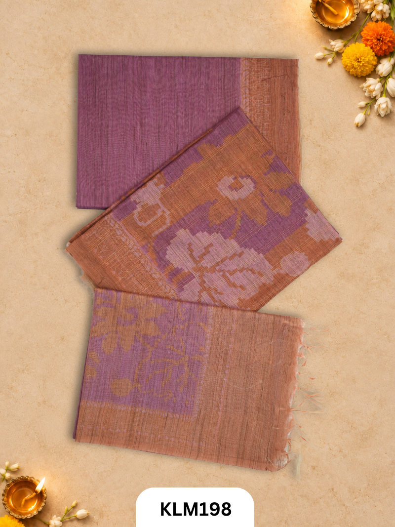 Semi Tussar Salwar Unstitched 3Pc Set
