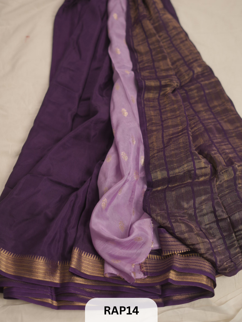 SEMI MYSORE CREPESILK SAREE