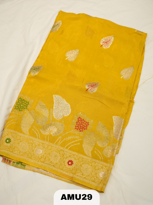PREMIUM ORGANZA SILK SAREE WITH BORDER