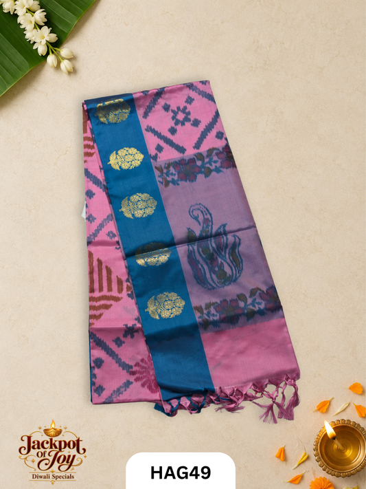 Nano Pochampalli Soft Silk Saree