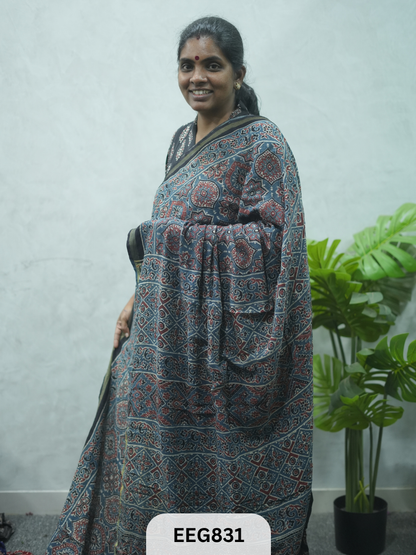 KOTA DORIA AJRAKH SAREE
