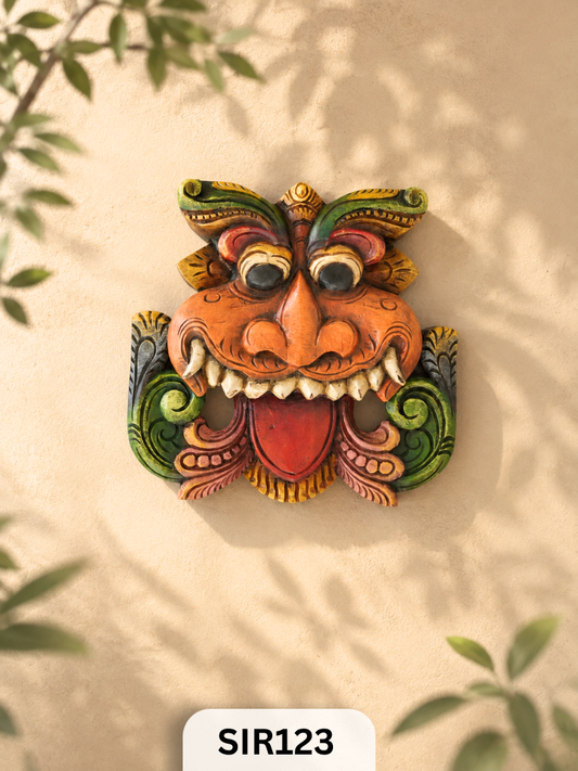 Kirtimukha – Artisan Crafted Wooden Entrance Decor