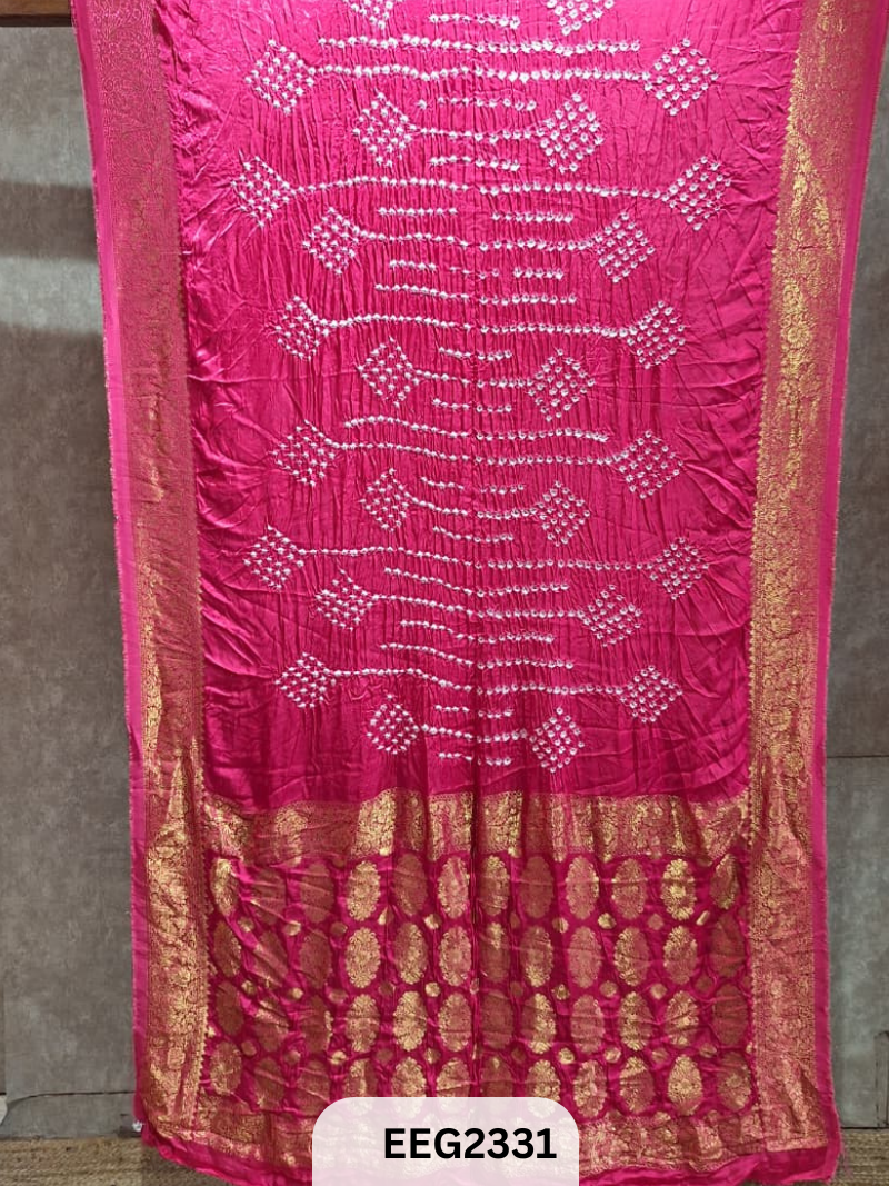 MODAL FUSIOIN SAREE WITH DOLA BORDER - EXCLUSIVE