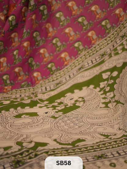 SUNGUDI X KALAMKARI SAREE