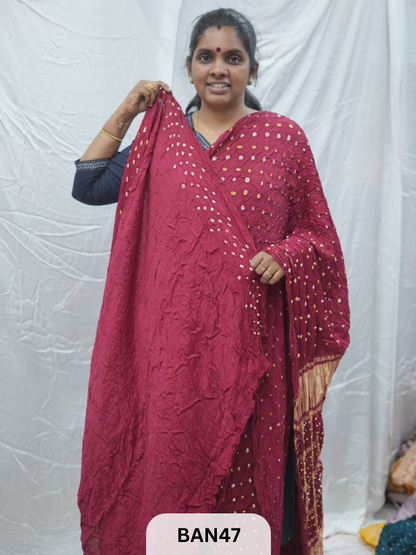 SEMI GAJI BANDHANI GHARCHOLA PALLU