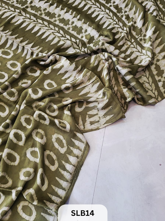 NASPHAL AJRAKH VANASPATHI MODAL HANDBLOCK PRINT SAREE