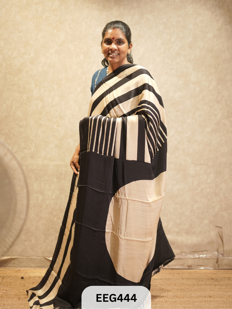 AJRAKH MODAL SAREE- RETRO