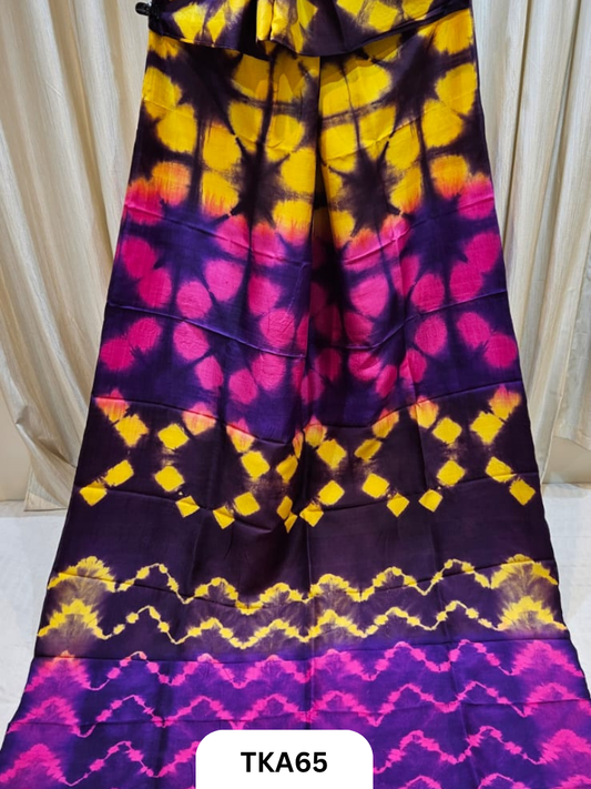 Pure Bishnupuri Silk - Shibori work saree