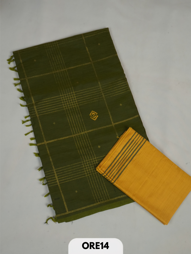 South cotton handblock print saree