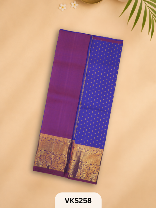 PURE KANCHIPURAM PATTU PAVADAI SET 3 - 5 YEAR