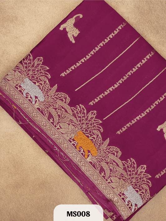 Modal with Meenakari jal work SS Sarees