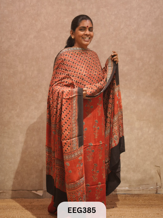 AJRAKH MODAL 2  PCS-UNSTITCHED