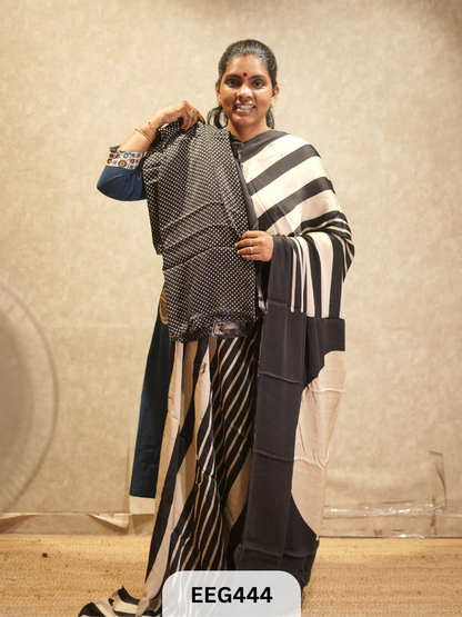 AJRAKH MODAL SAREE- RETRO
