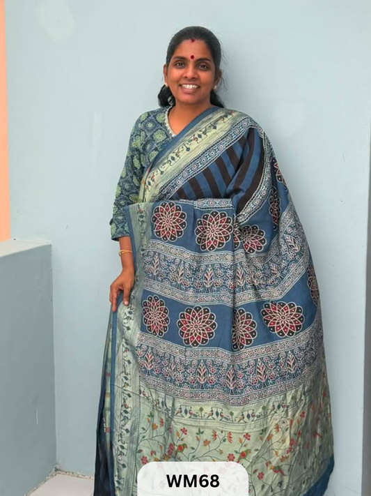 MODAL WITH PAITHANI SAREE