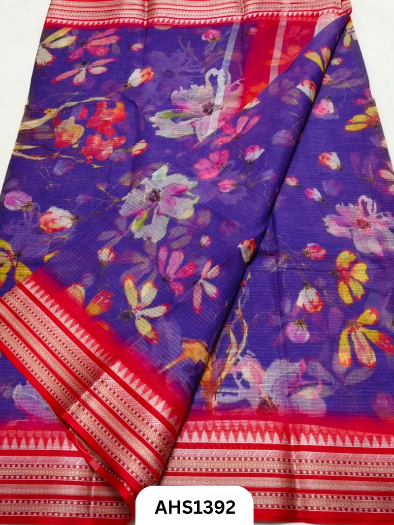 Pure Kota Cotton Digital Print Saree