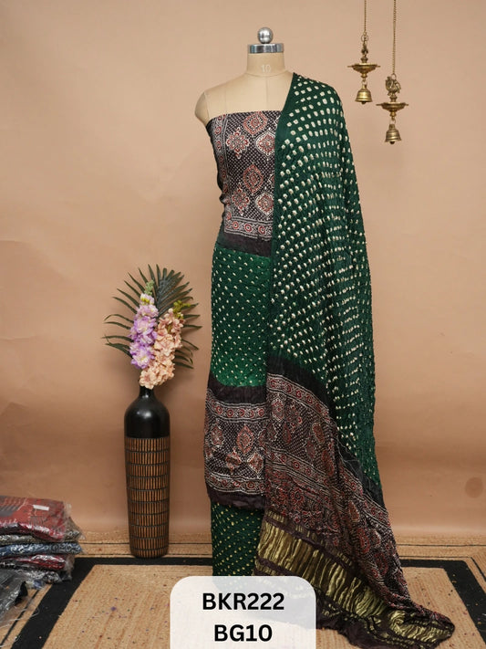 BANDHANI AJRAKH WITH LAGDI PATTA | SALWAR SUIT